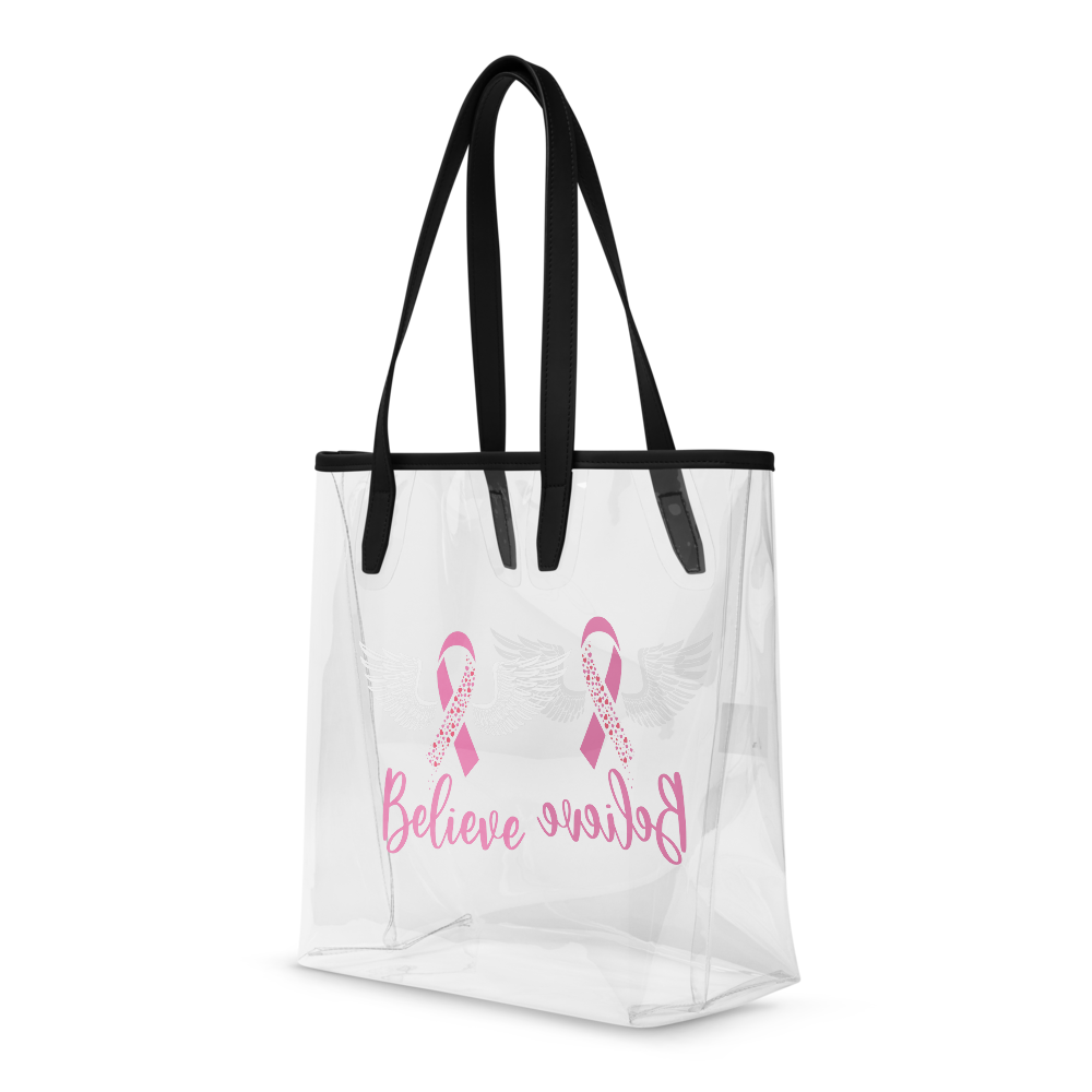 clear-tote-bag-one-size-left-front-68a23a11bd645 Clear tote bag Breast Cancer