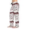 Festive Candy Cane Women's Pajama Pants, Cozy Holiday Lounge Pants, Christmas PJs, Gift for Her, Winter Relaxation Wear